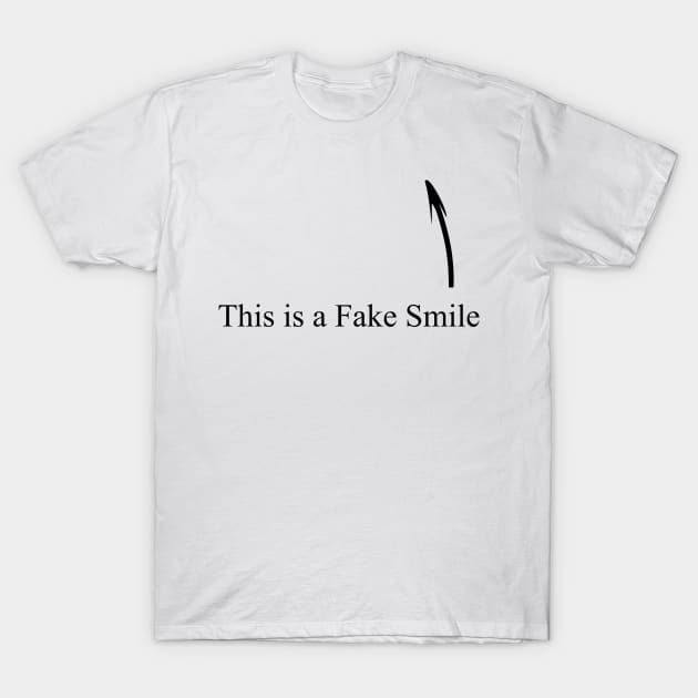 This is a Fake Smile T-Shirt by Vorvadoss